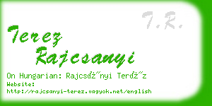 terez rajcsanyi business card